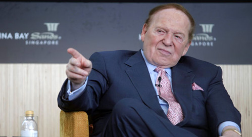 Chủ tịch Las Vegas Sands - Sheldon Adelson. Ảnh: AP