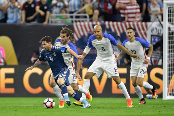Mỹ 0 - 4 Argentina (Copa America 2016, vòng )