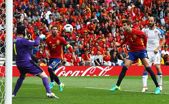Tây Ban Nha 1 - 0 Séc (Euro 2014-2016, vòng bảng)